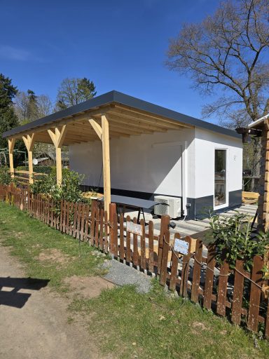 Dauerstellplatz, Campingplatz, Laube, Wandverkleidung, sauber, günstig, leicht zu reinigen, robust, langlebig